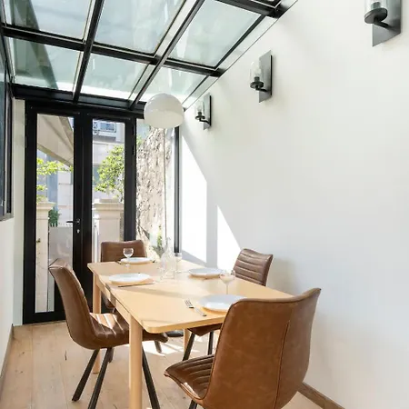 L'oasis Du Bonheur Pied-a-terre Avec Jardin דירה